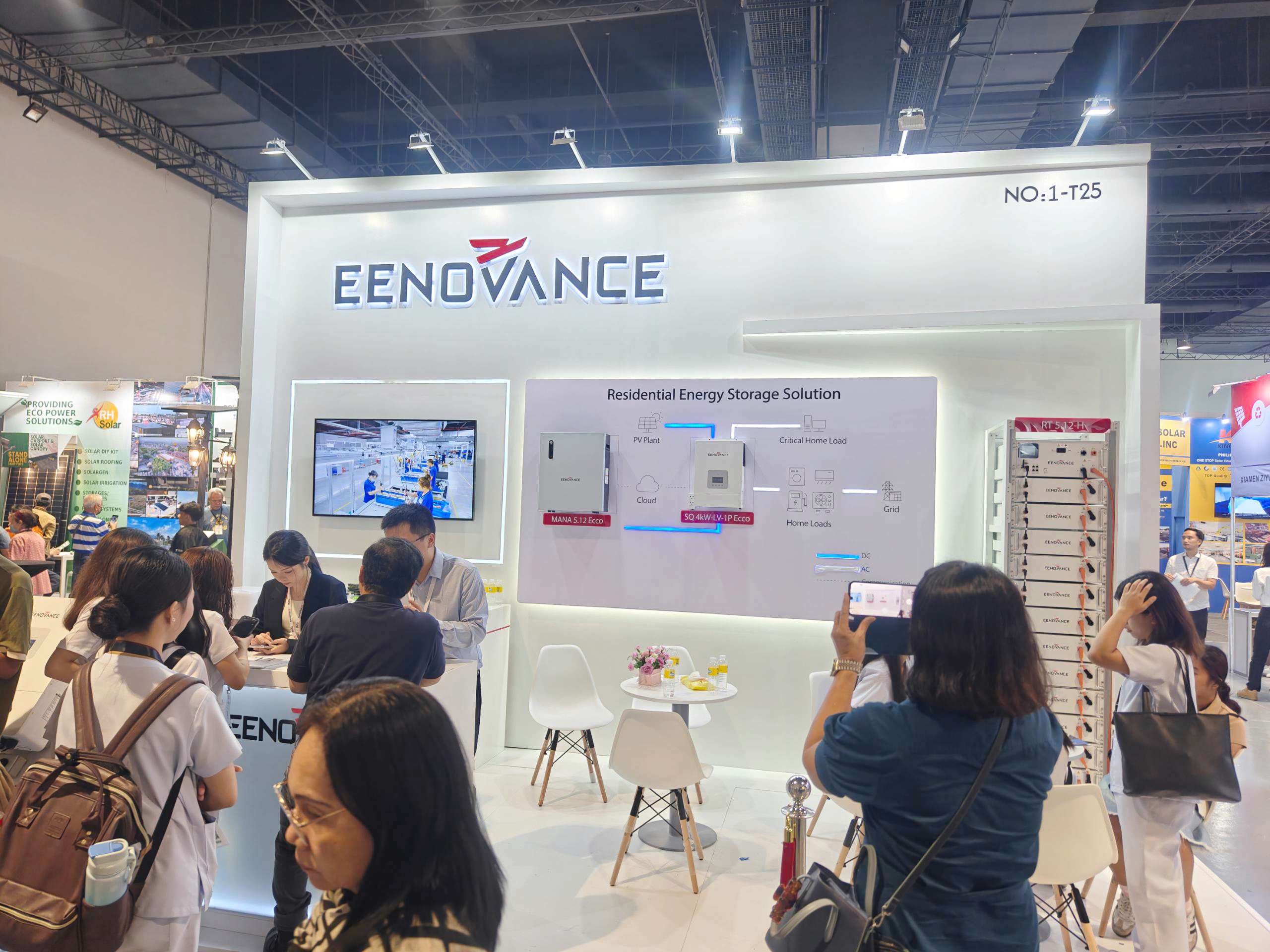 EENOVANCE presented its core energy storage solutions at the Solar & Storage Live Philippines 2025